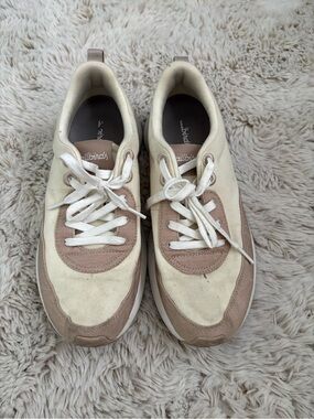 allbirds Cream and Taupe Lace-Up Sneakers